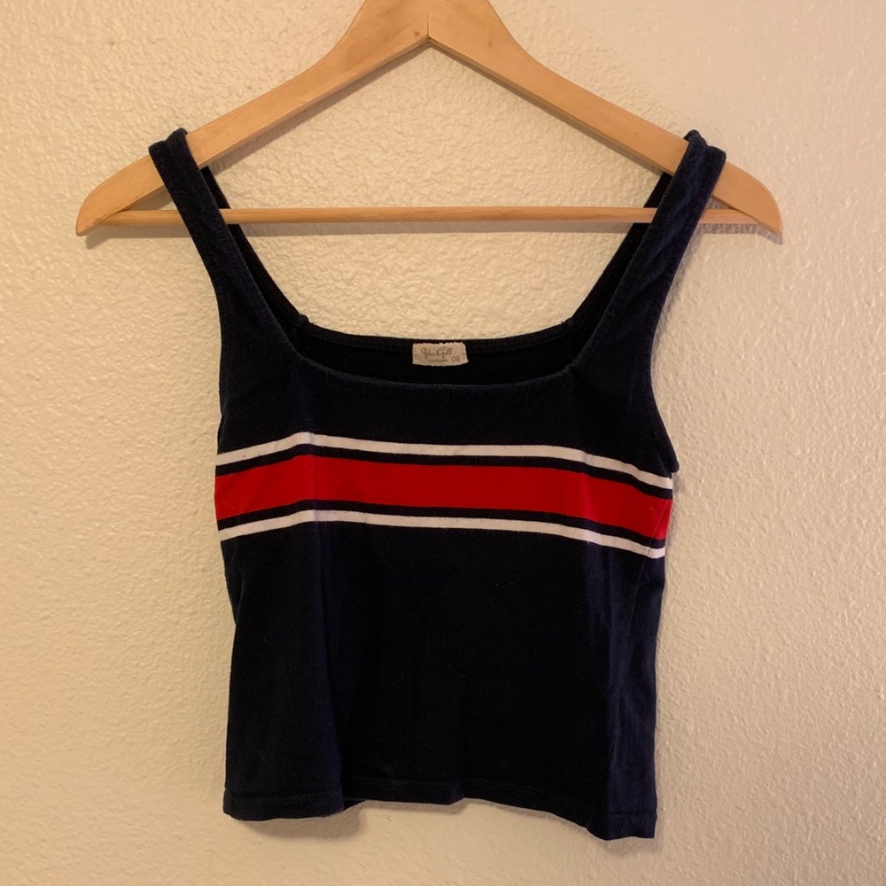 Brandy Melville tank top navy red white